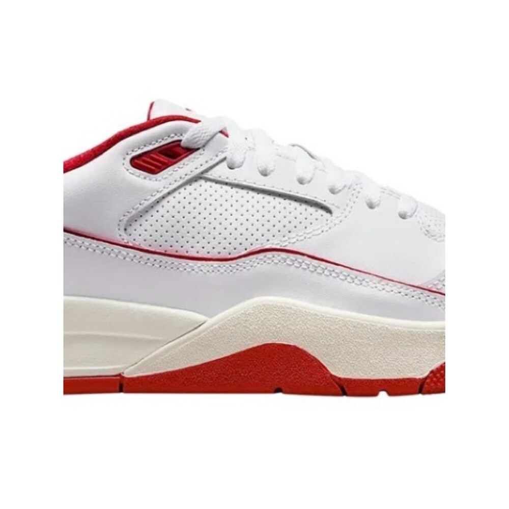 Jordan Men's White and Red Athletic Sneakers - Picture 6 of 6